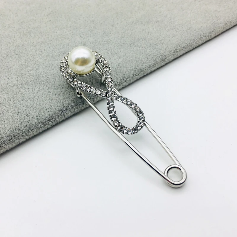 Женские модные свадебные туфли Украшенные жемчугом Стразы брошь с застежкой