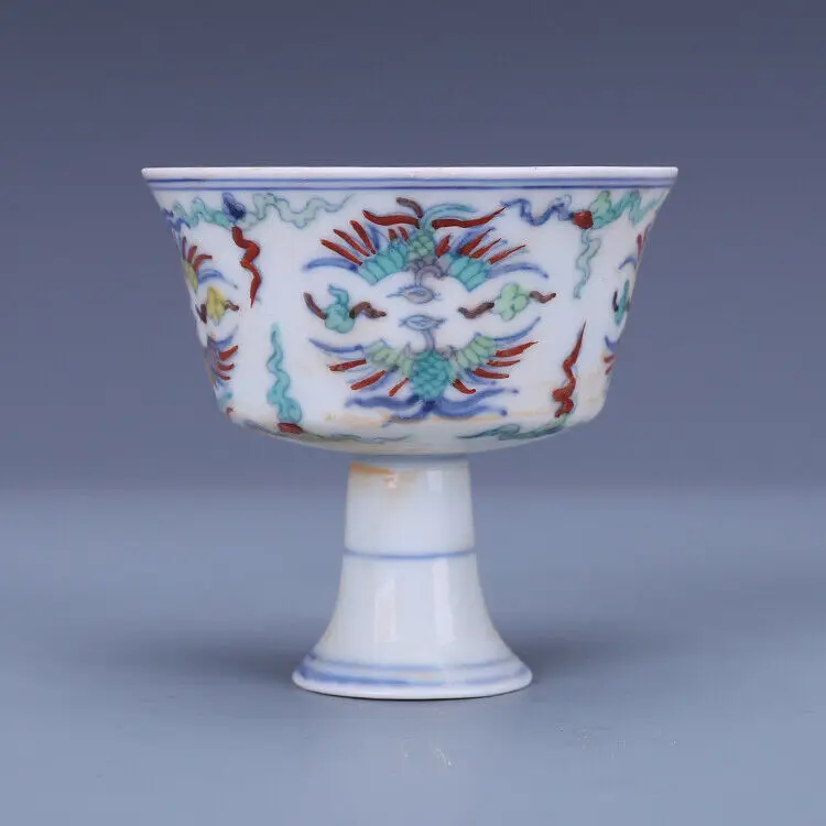 

Фарфоровые стаканы для высоких ножек с рисунком Феникса, 3,1 дюйма