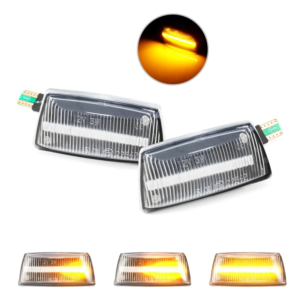 Transparent shell Для Opel Insignia Astra H Zafira B Corsa D для Chevrolet Cruze светодиодный динамический боковой маркер указатель поворота последовательный мигалка - Испускаемый цвет: Transparent shell
