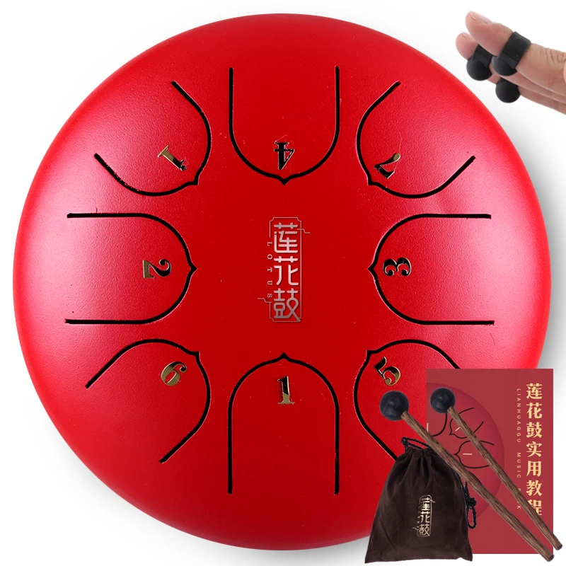 6 дюймов 8 тон ключ Лотос пустой барабан лотоса Исцеление Музыка образование