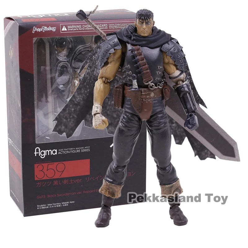 

Figma 359 Berserk Guts: Black Swordsman Ver. Repaint Edition PVC Action Figure Collectible Model Toy