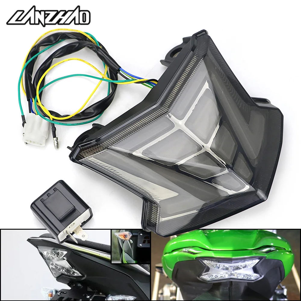 VivienneSkinFit JPA Integrated LED Tail Light Turn Signal Lamp for Kawasaki Ninja 650, Z650, Z900 (2017-2021) VivienneSkinFit JPA Integrated LED Tail Light Turn Signal Lamp for Kawasaki Ninja 650, Z650, Z900 (2017-2021)