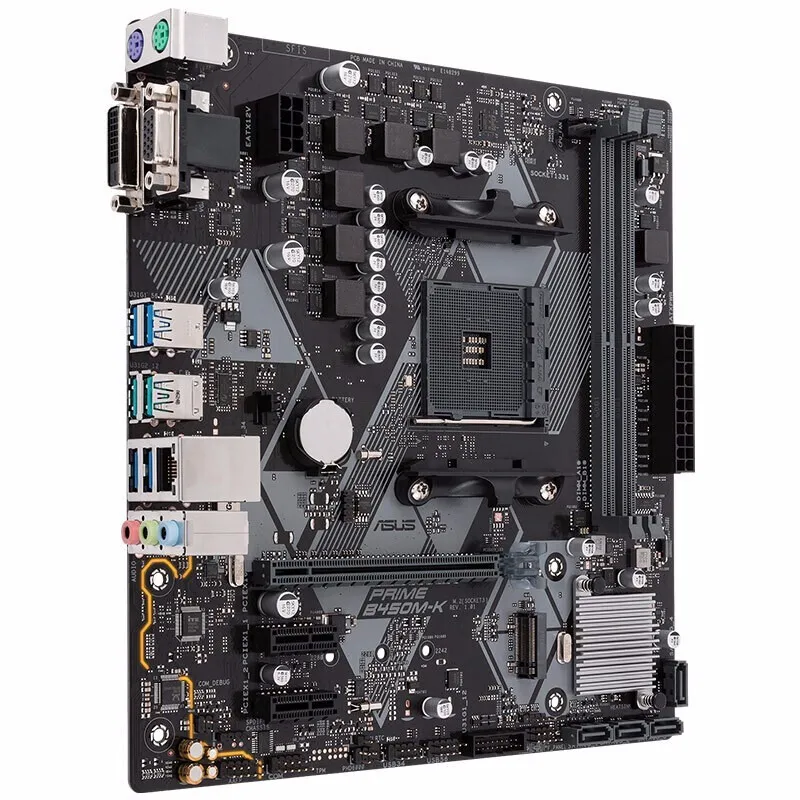 Материнская плата ASUS с процессором Ryzen R5 2600 3 6 ГГц ядер 12 потоков полный комплект
