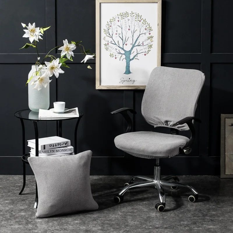 Чехол для офисного кресла с зернистой сердцевиной Универсальный однотонный