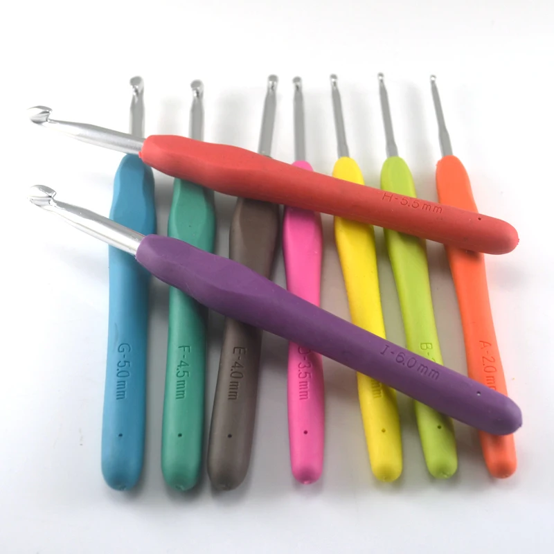 9 шт. комплект крючков для вязания спицы мягкие ручные рукоделия из