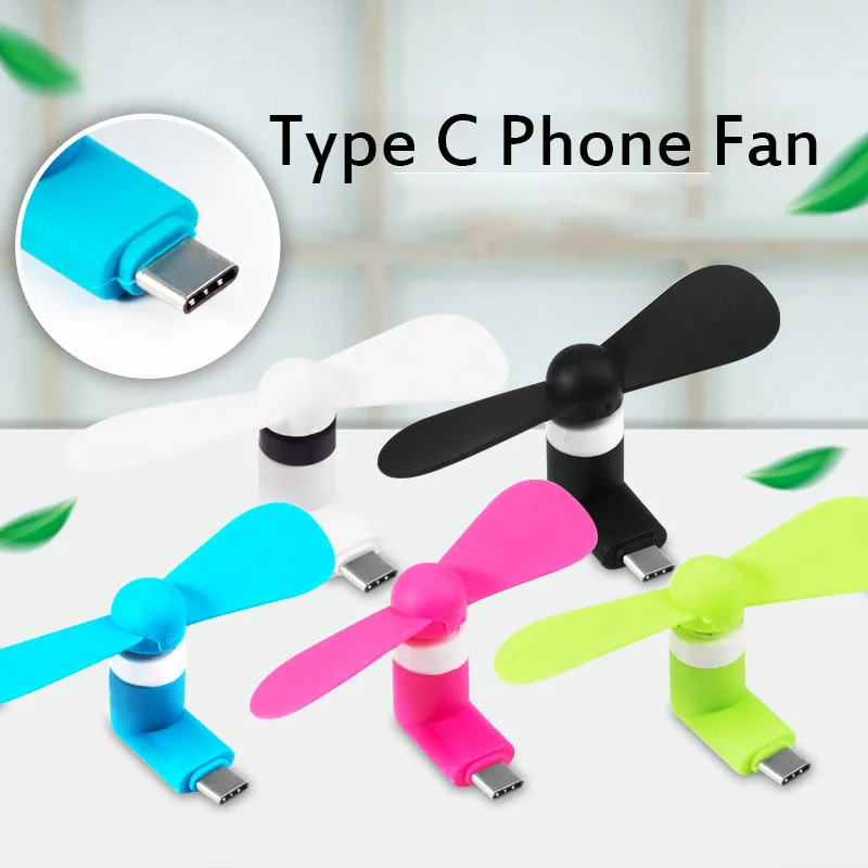 ITINFTEK миниатюрный мягкий портативный охлаждающий вентилятор Type C мобильный