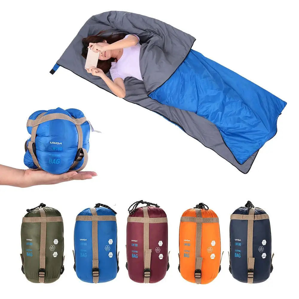

LIXADA 190*75cm 680g Envelope Sleeping Bag Outdoor Spring Autumn Winter Sleeping Bag Ultralight Travel Lazy Bag for Camping