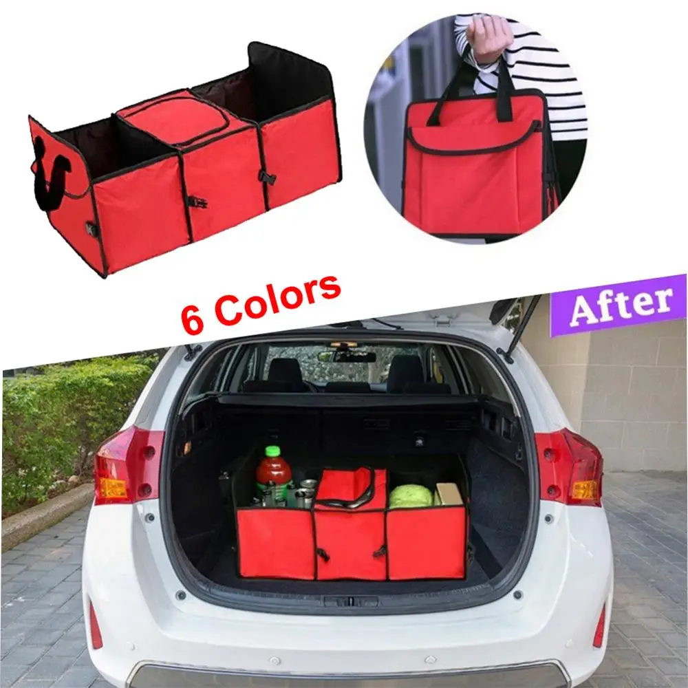 Автомобильный органайзер для багажника игрушки складной контейнер хранения еды