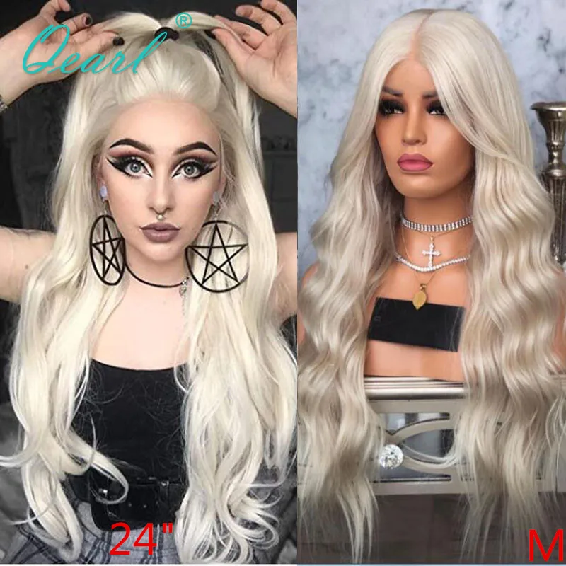 Прозрачный светильник платиновой блондинки из Синтетические волосы на кружеве