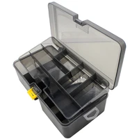 double layer fishing tackle box lures bait storage case organizer container organizer container accessories