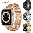 Браслет из нержавеющей стали ремешок для Apple Watch 38 мм 42 мм металлический браслет для iWatch серии 6 SE 5 4 4044 мм 41 мм 45 мм