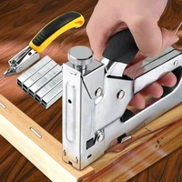 3 in 1 heavy duty manual furniture construction nail stapler nailer hand tool doortu type diy home upholstery tools wood frame