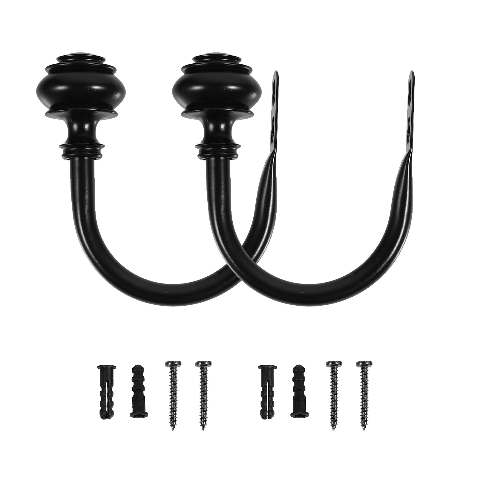 

2 шт. домашние U-образные занавески для драпировки двери стены занавески железные крючки