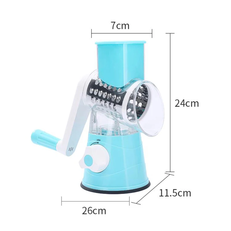 Многофункциональная ручная овощерезка слайсер круглая ломтерезка картофель сыр