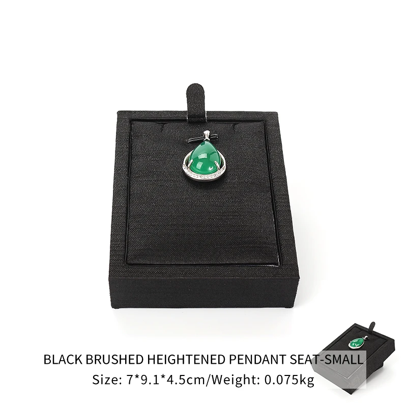 

New Black Brushed Pendent Jewelry Display Stand Women Earring Necklace Bracelet Wedding Ring Showcase Jewellery Removable Holder