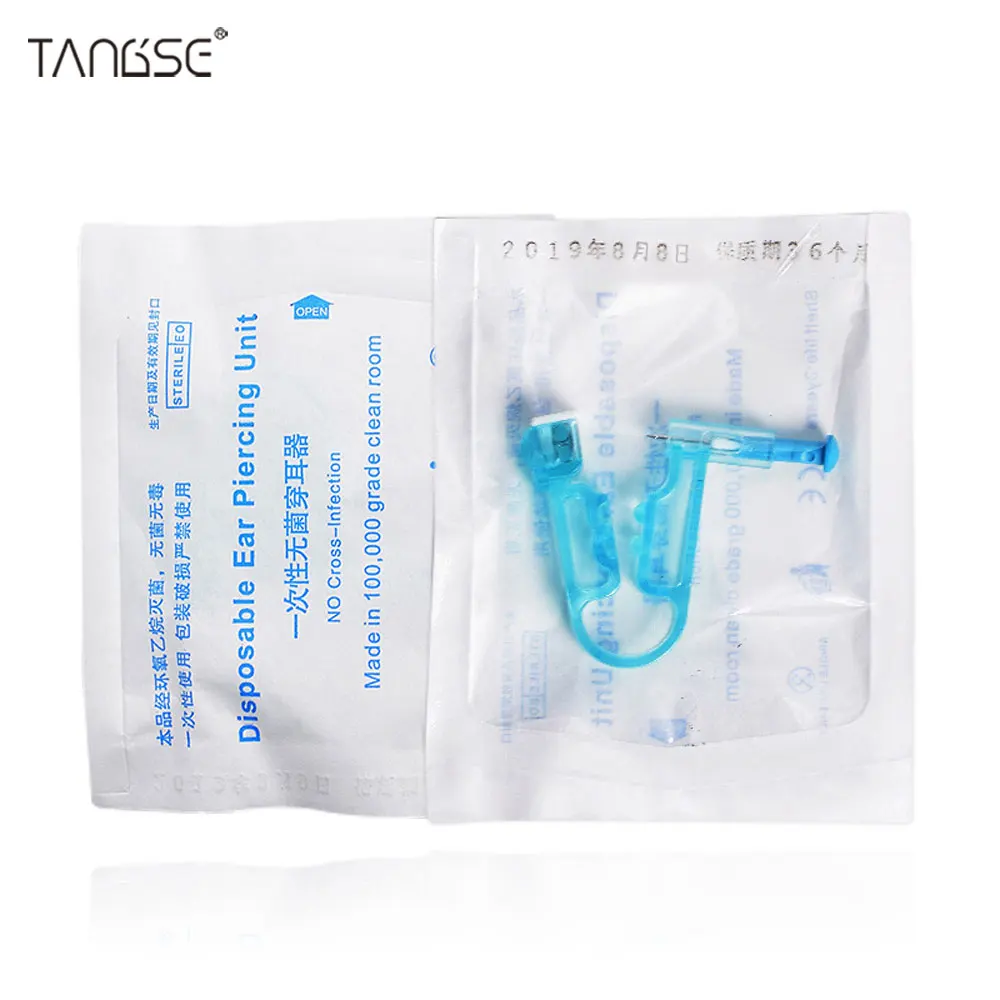 Здоровый Безопасность Asepsis Одноразовые Единица уха шпильки для пирсинга