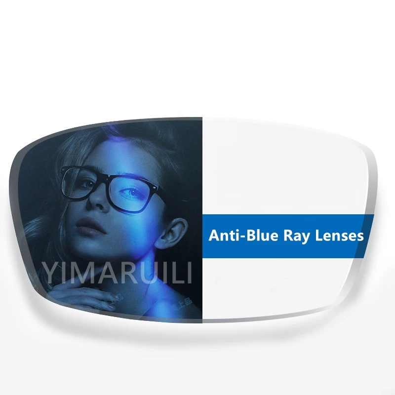 Yimareili-lentes ópticas para miopía e hipermetropía, lentes graduadas de resina, antirayos azules, CR-39, 1,56, 1,61, 1,67, 1,74