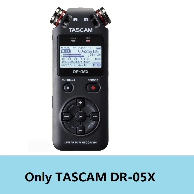 Tascam DR-05X ручной профессиональный портативный стерео цифровой диктофон MP3 записывающая ручка - Цвет: only DR-05X
