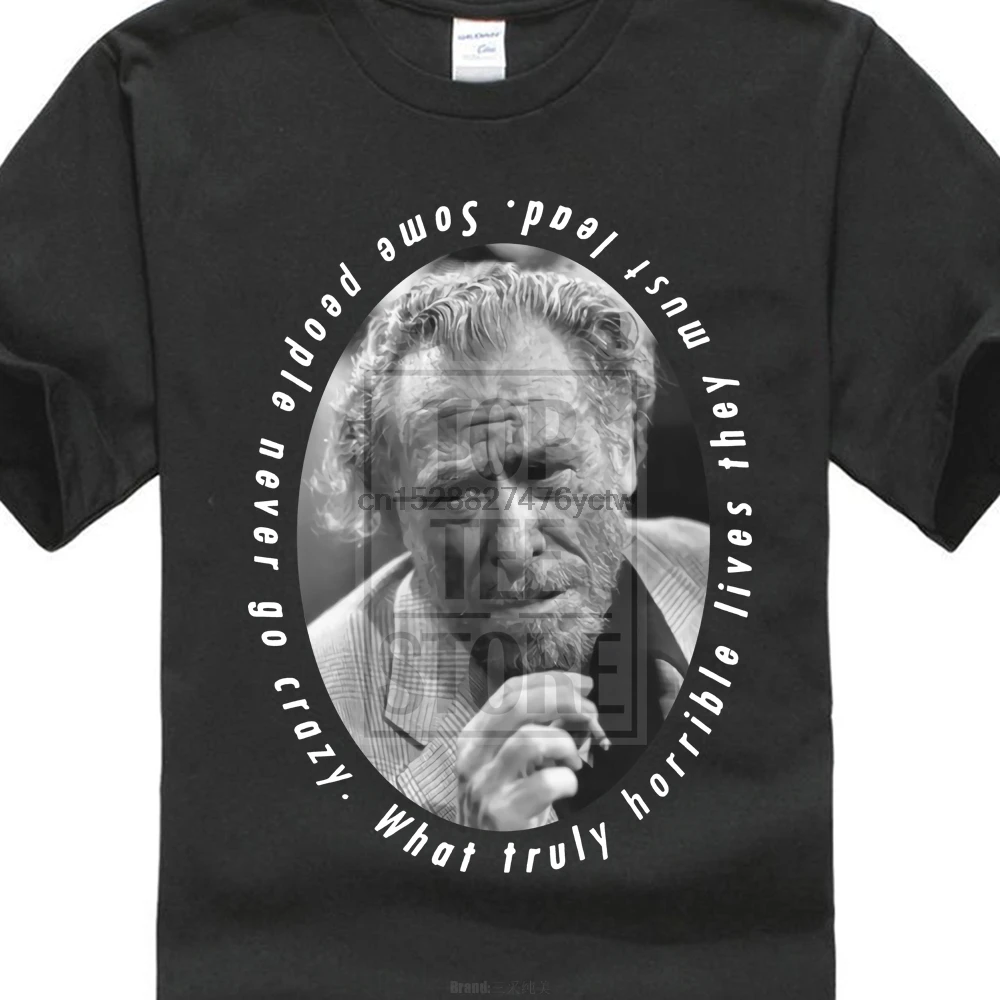 2018 лучшие футболки Charles Bukowski портретная футболка Цитата Barfly poetry Boozer алкоголичник