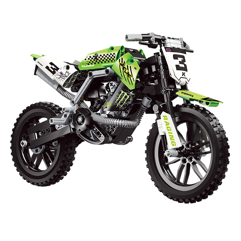 2020 мотоцикл игрушки Technic Мотоцикл Кросс Байк KX450 уличный гоночный Строительные