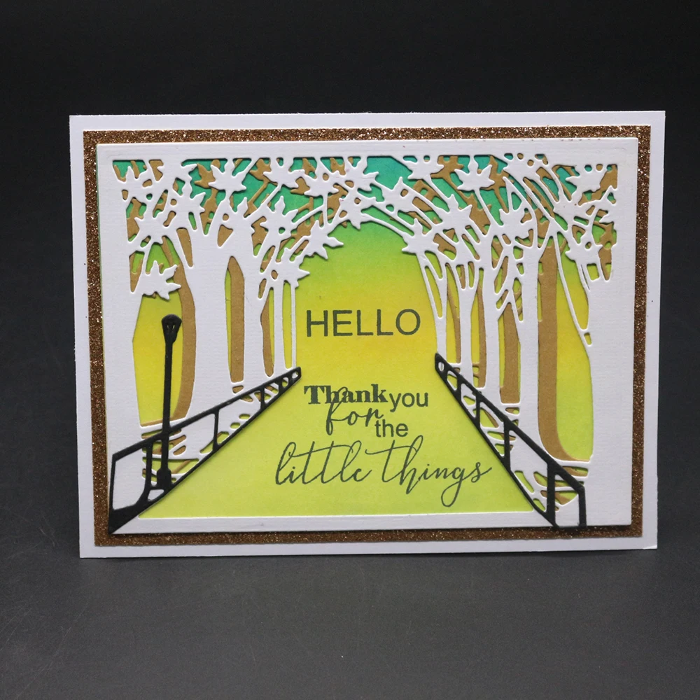 Лес Anvenue рождественские заготовки Скрапбукинг Новое поступление металлический