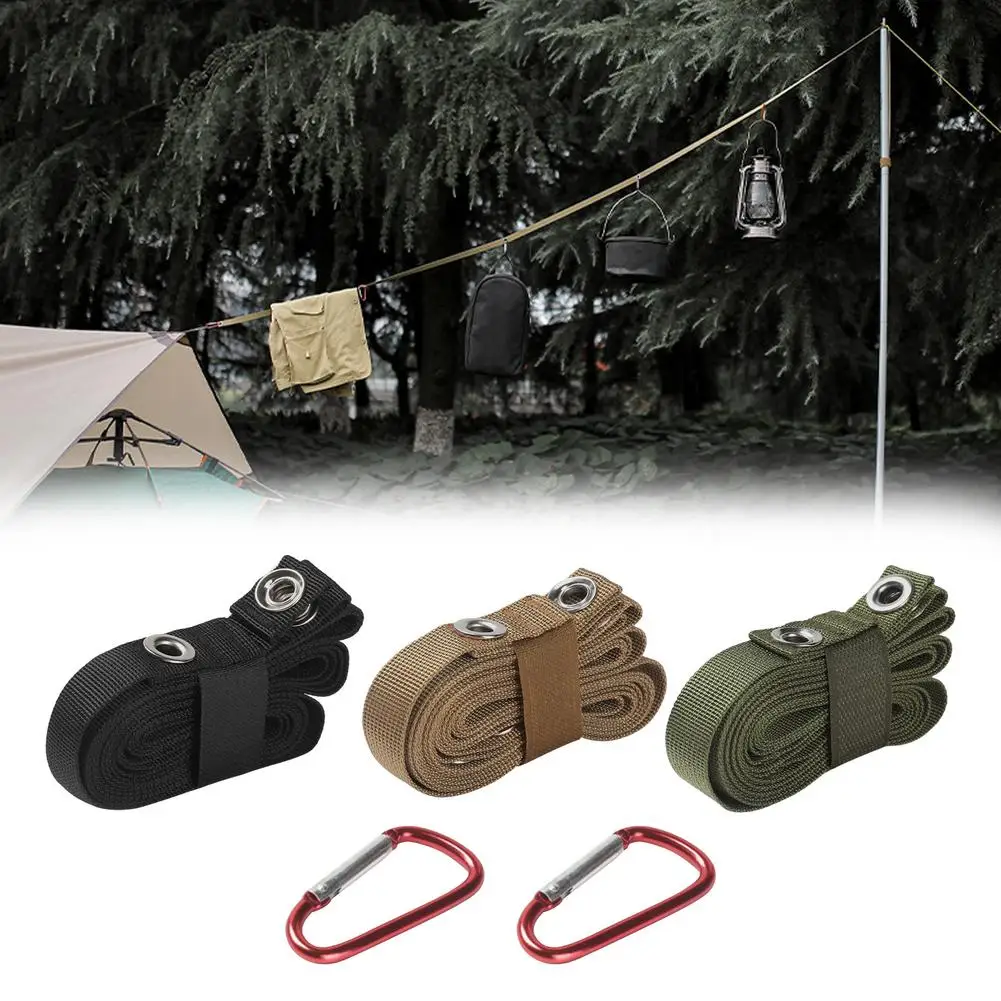 

Outdoor Tent Lanyard Hanger Camping Rope Campsite Strap Extension Belt Clothesline Drawstring Windproof Rope Accessories
