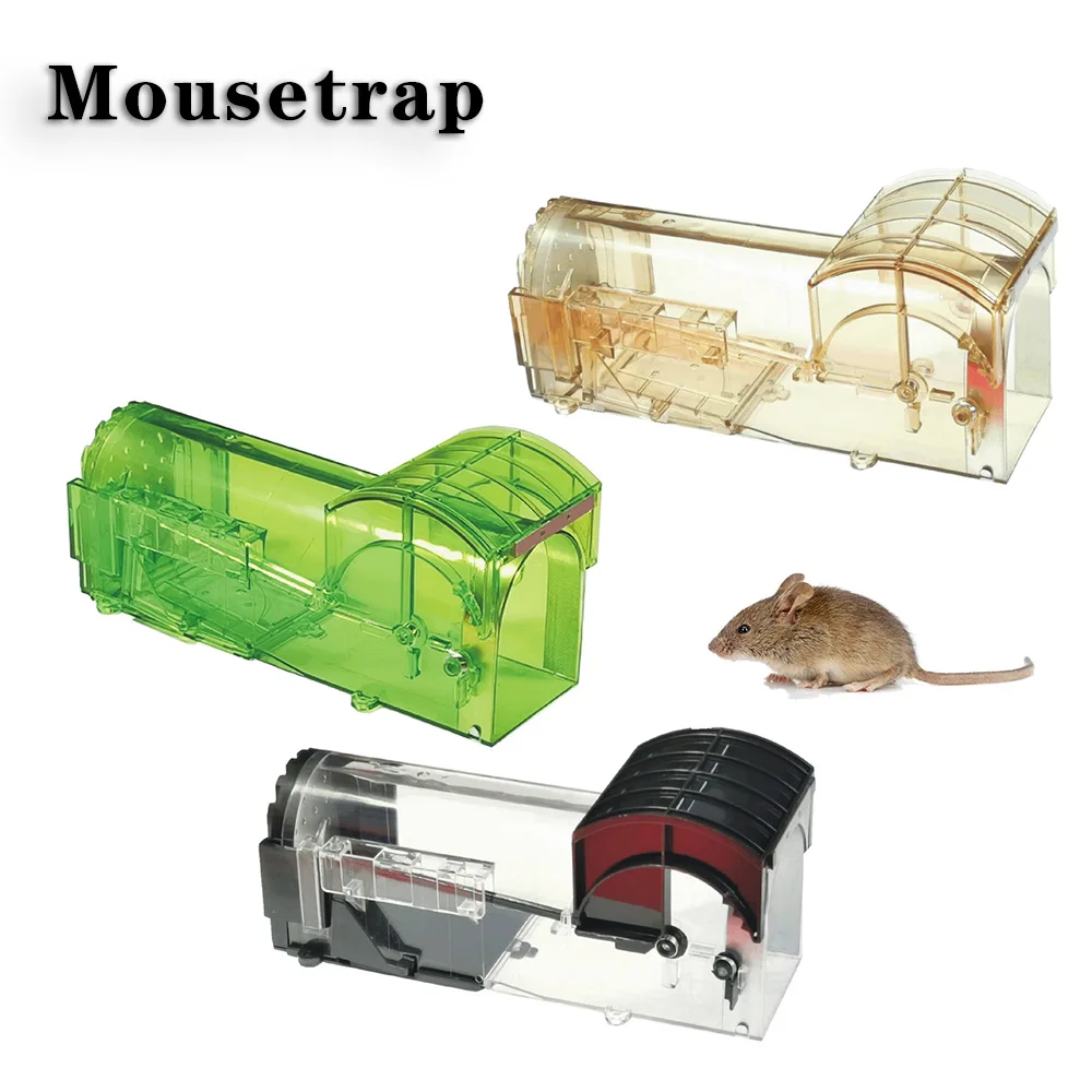 EZ4U Transparent Reusable Mouse Trap Live Catch and Release Rodents | Дом и сад