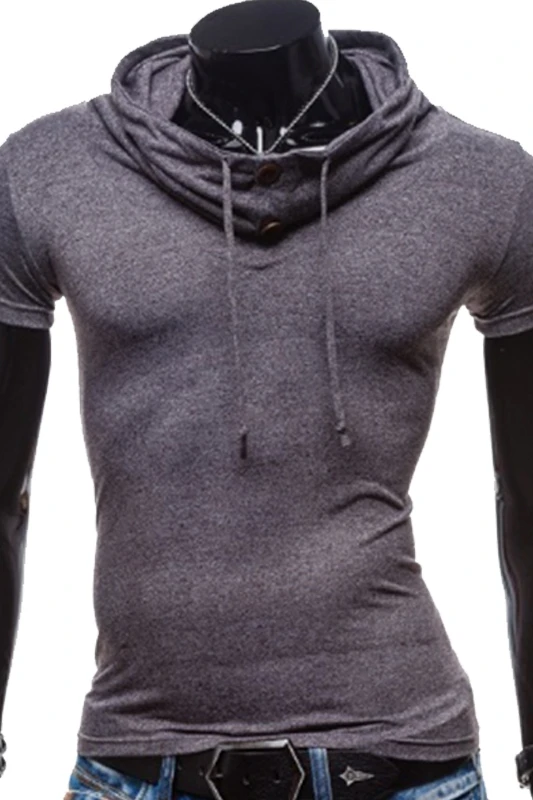 

Brand New Men Hoodies Sweatshirts Short Sleeve Men Fanshion summer Hoodies Sweatshirt Casual Solid Color Man Hoody