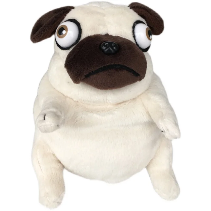 

14cm Adorkable Fat Pug Dog Plush Toys Cute Vent Sitting Dog Toy Stuffed Dolls for Kids Children Xmas Birthday Gift Dolls