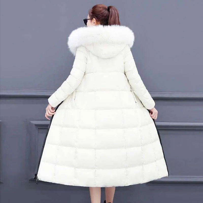 2019 новая парка женские зимние пальто длинные хлопковые повседневные меховые