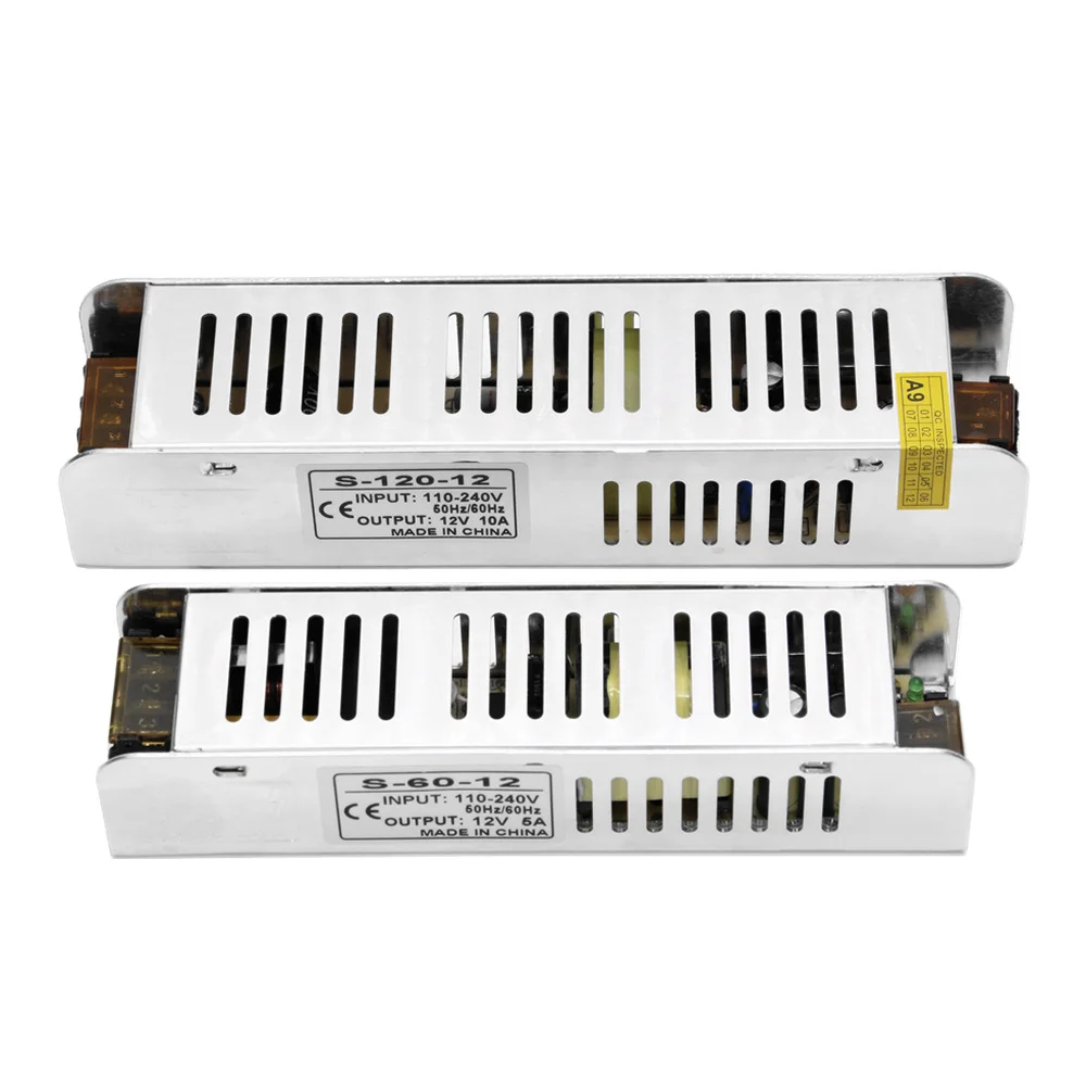 12V светильник ing трансформатор 5A 10A 30A импульсный источник питания AC DC адаптер