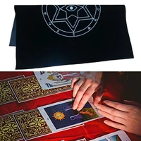 50x50cm art tarot pagan altar cloth flannel tablecloth divination cards square tapestry decor