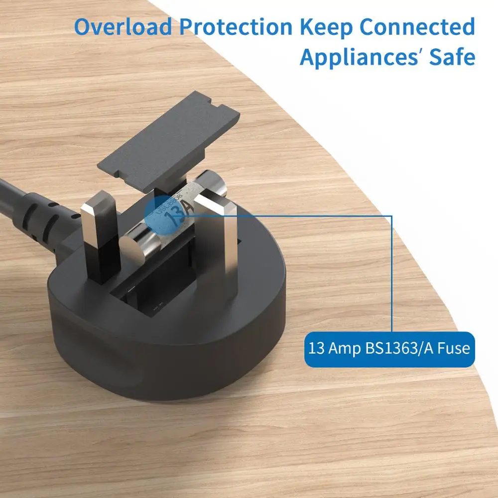 NTON силовая лента с 3 м удлинительным шнуром AC розетка 2 USB удлинитель свинцовая