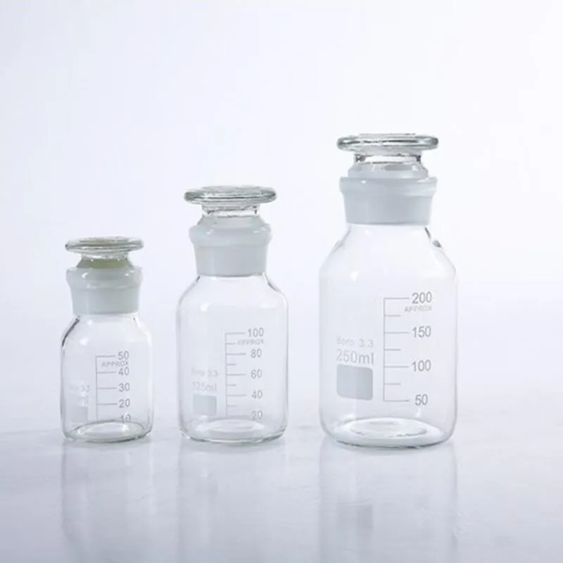 

High borosilicate wide mouth reagent bottle large mouth transparent reagent bottle with scale 60ml-20000ml