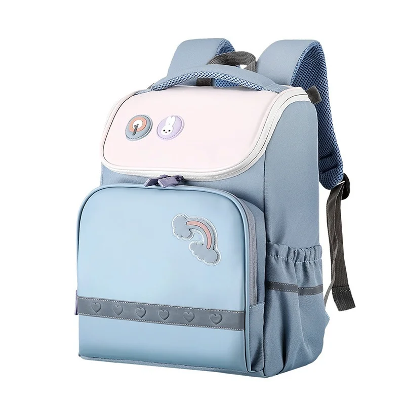 Детские рюкзаки с мультипликационным рисунком в Корейском стиле, ортопедические школьные портфели для девочек и мальчиков для начальной ш...