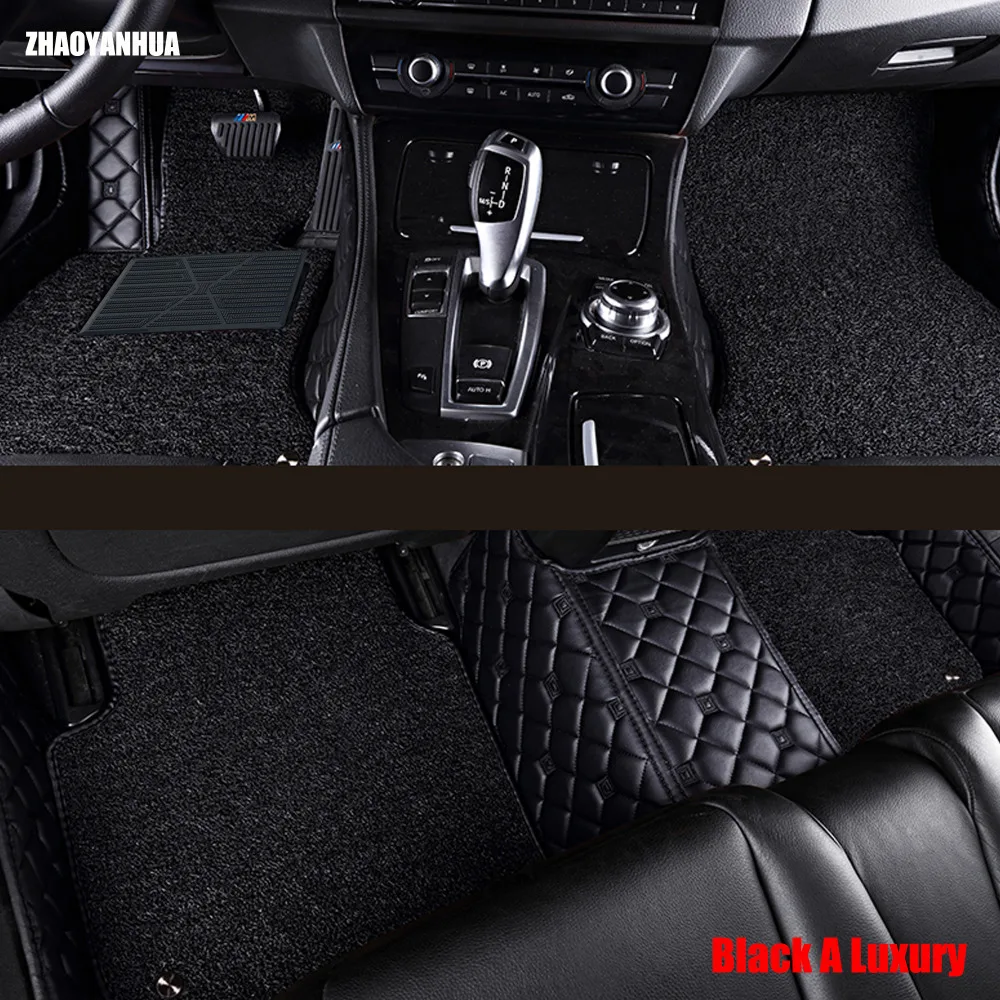 

ZHAOYANHUA Car floor mats special for BMW X6 E71 E72 F16 Leather heavy duty 6D car-styling rugs carpet floor liners(2008-now)