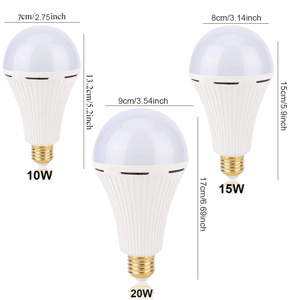 Rechargeable Emergency LED Light Bulb E27 Lamp Magic light bulb with water on the smart emergency rechargeable | Освещение
