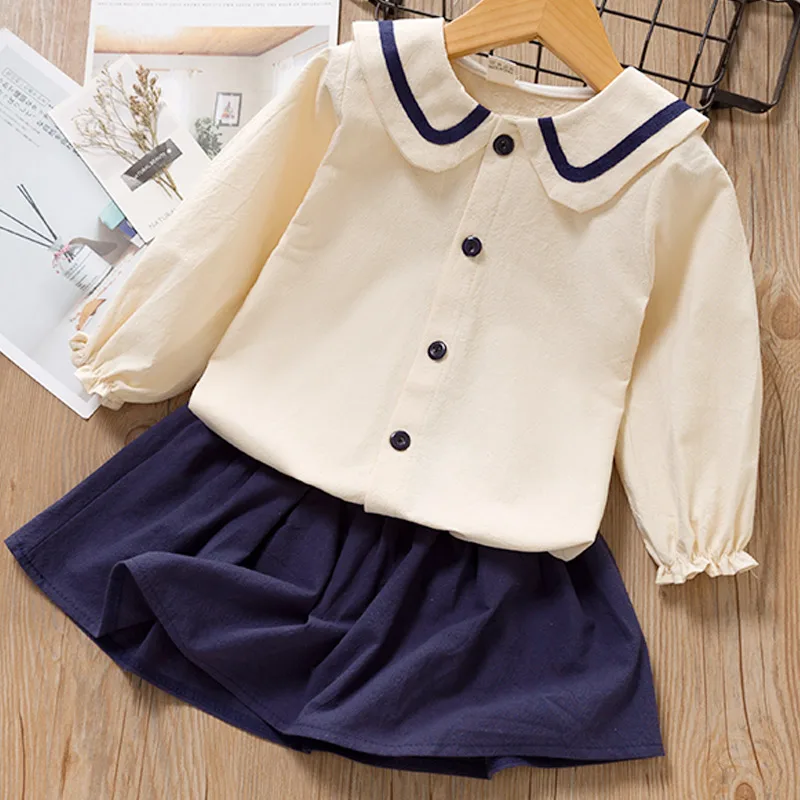 Keelorn/Повседневные комплекты с платьем для девочек новая весенняя детская одежда