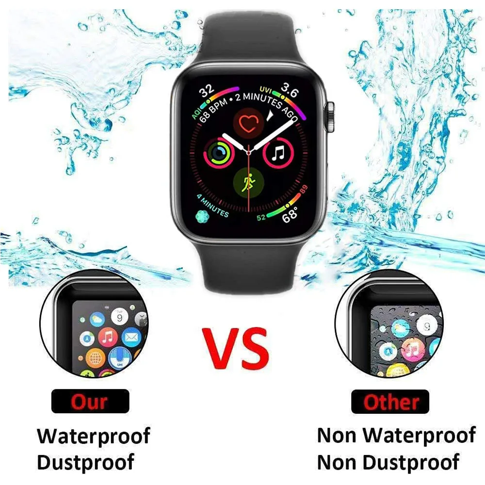 Защитная пленка из закаленного стекла для Apple Watch Series 6 5 4 3 2 1 44 мм 40 42 38 | Наручные