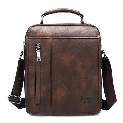 Мужская сумка через плечо JEEP BULUO, Оранжевая Сумка для документов, сумка для iPad 9,7, все сезоны,