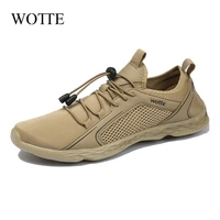 wotte men casual shoes mesh breathable footwear man shoe wide big size 40 50 with holes insole quick dry water shoes zapatillas