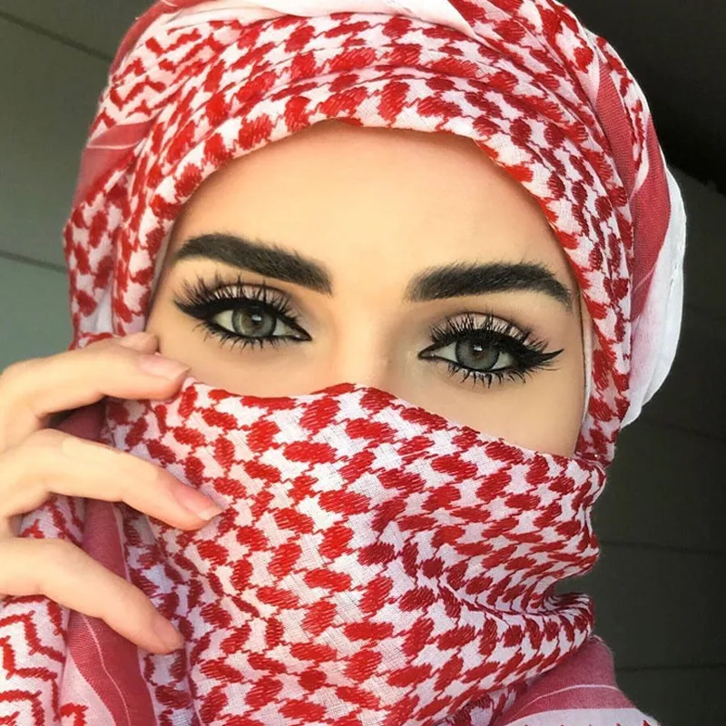 

2020 Men Arab Headwear Hijab Scarf Islamic foulard Print Scarf Turban Arabic Headcover for men's muslim clothing prayer turbante