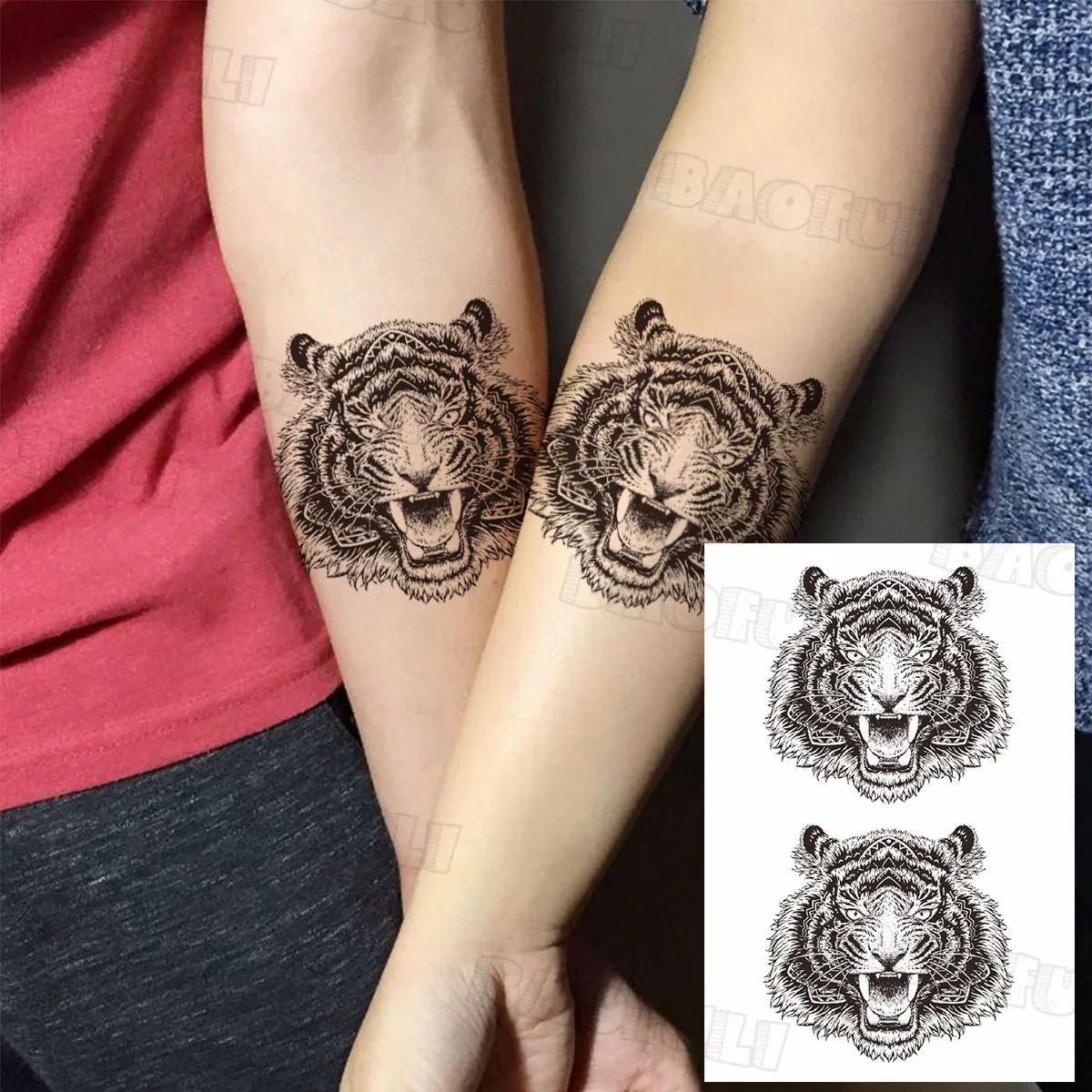 Черный Сова черепа Временные татуировки для Для мужчин Детский комплект