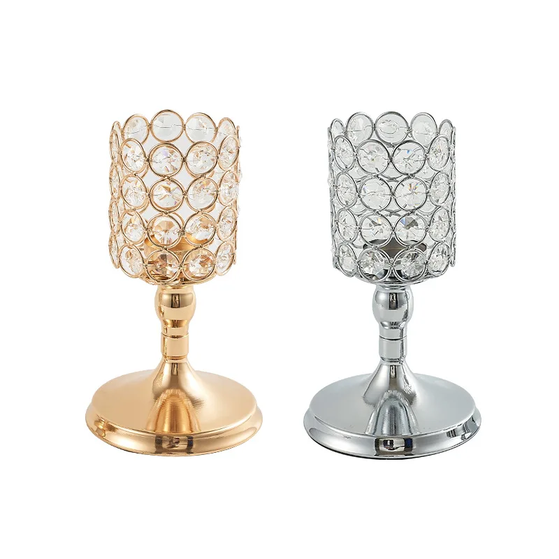 1 шт. открытый Хрустальный фонарь подсвечник креативный домашнее свадебное