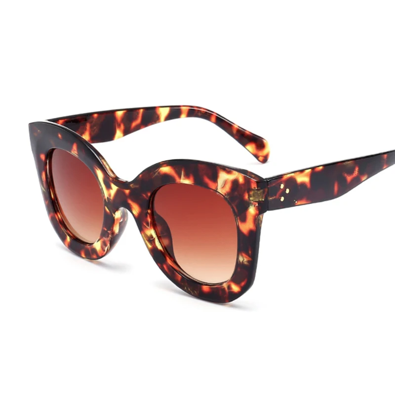 2017 модные квадратные солнцезащитные очки для женщин Кошачий глаз люксовый бренд