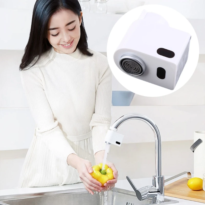 Grifo automático con Sensor de movimiento, adaptador manos libres, para cocina, baño
