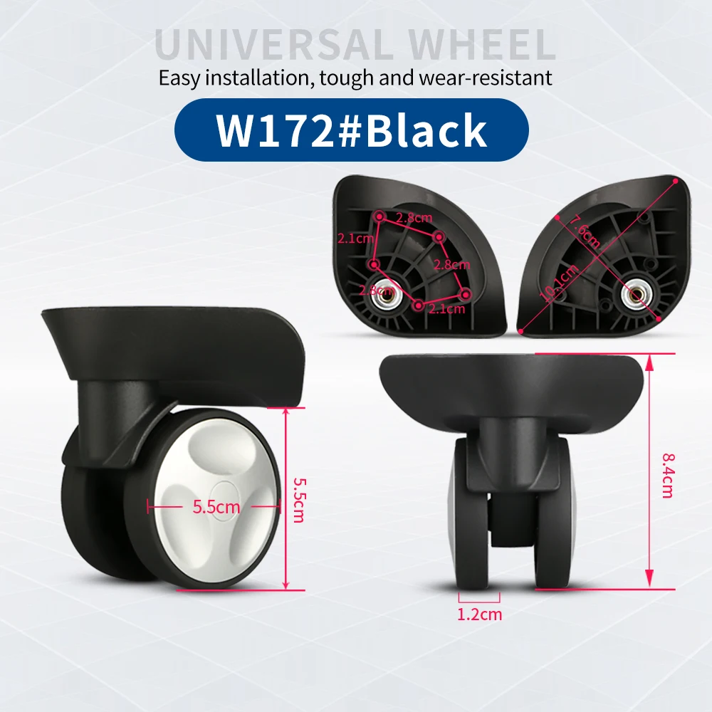 TANGYIPIN W172 Trolley suitcase wheel universal accessories luggage password box repair casters replace high-quality
