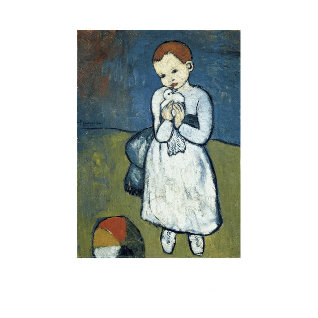 Пабло Пикассо абстрактное искусство маленькая девочка держит белый голубь