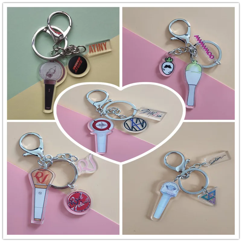 1 шт. детский красный брелок с бархатной кисточкой KPOP подвесные брелоки акриловая