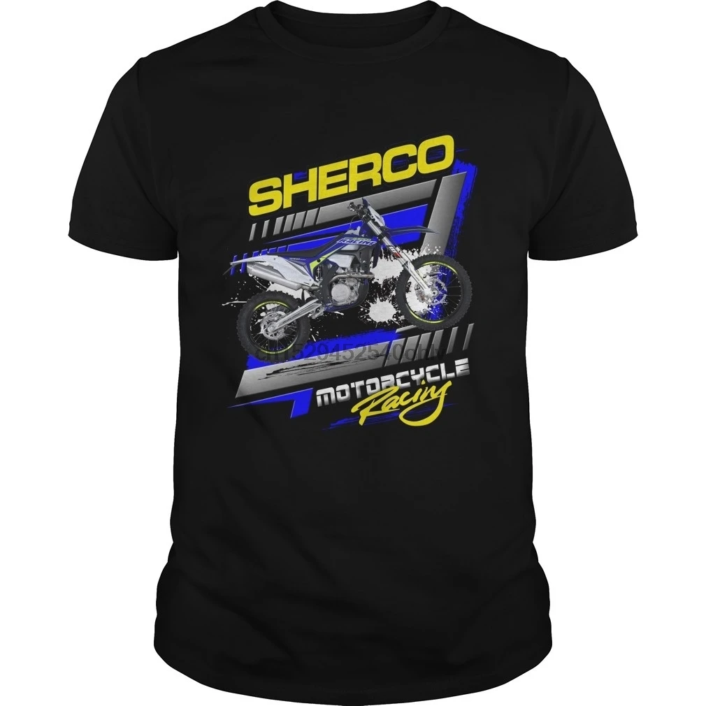 

Футболка Sherco Racing Guys, мужские облегающие Топы с коротким рукавом